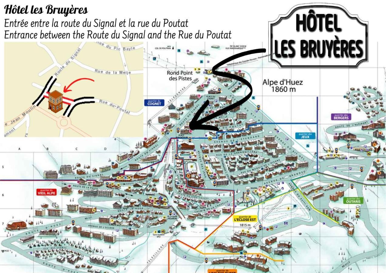 Hotel Les Bruyeres Alpe d'Huez Exterior photo